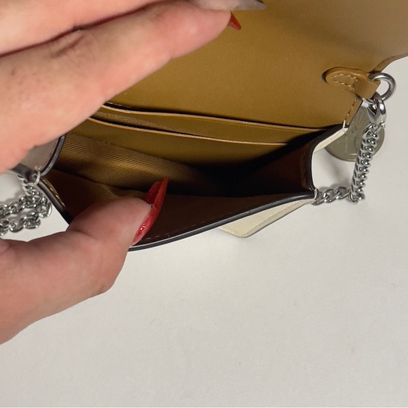 Coach Mini Wallet On A Chain with Houndstooth Print - Picture 5 of 7